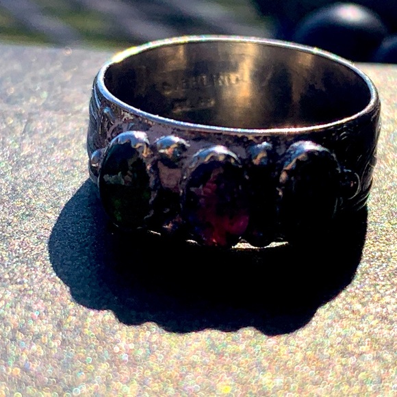 Hand crafted silver and tourmaline ring. - Picture 3 of 4